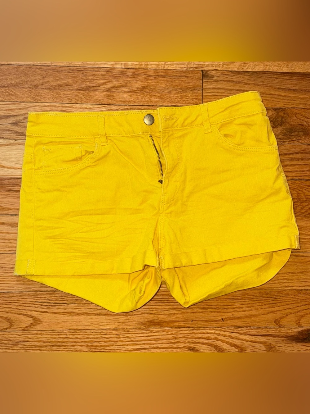 H&M Bright Yellow Women's Denim Shorts